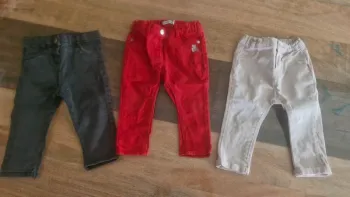 Lot 3 pantalons 12 mois