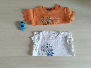 2 t-shirt manche courte