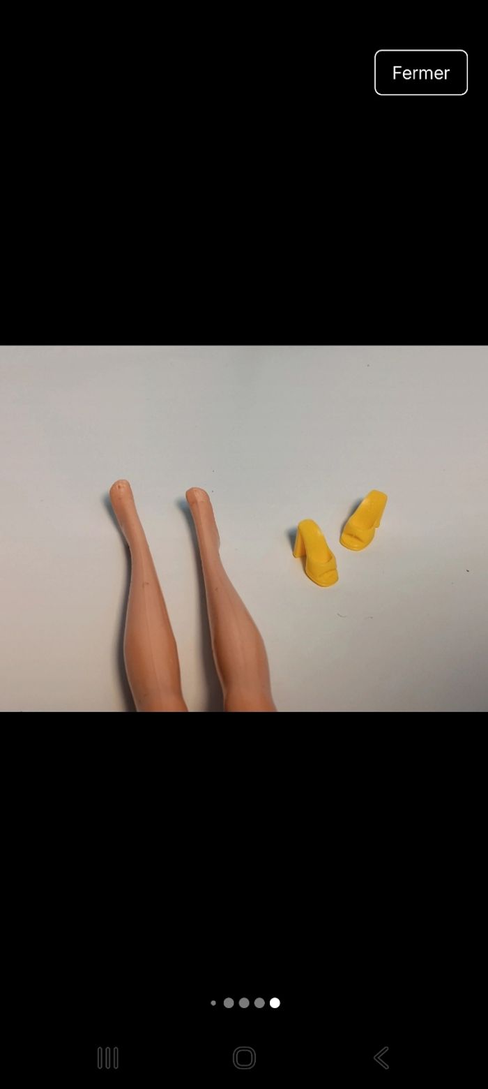 Poupée  barbie mattel ensemble bleu et jaune   tête 1998 corp 1999.
Poupée et ensemble compris - photo numéro 10