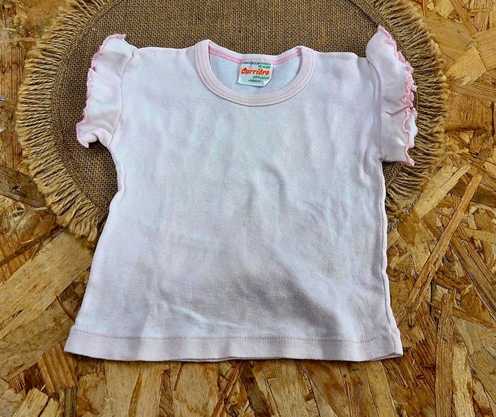 T shirt manches volants