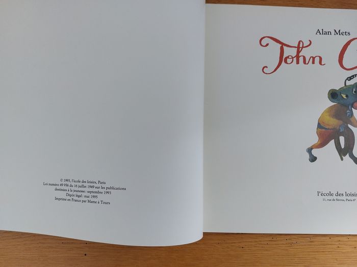 John Cerise - l'école des loisirs 1995 - photo numéro 2