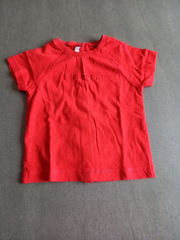 Tee shirt rouge 18 mois