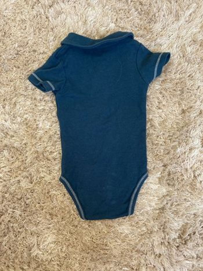 Lot de 3 bodies manches courtes polo 6 mois - photo numéro 4