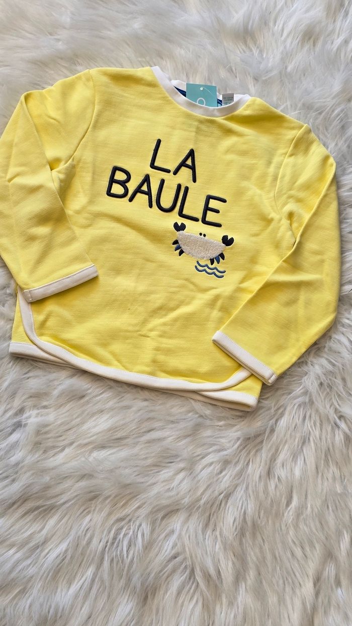 NEUF (non porté) 💙😍😍💥superbe sweat mi saison 3 ans garçon💙💥 - photo numéro 3