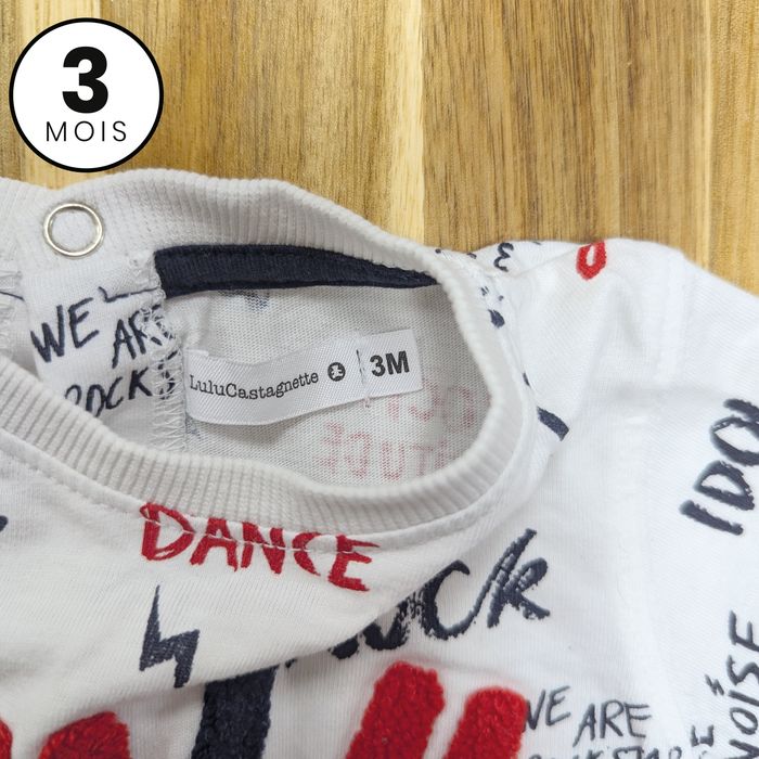T-shirt manches courtes - Lulu Castagnette - 3 mois