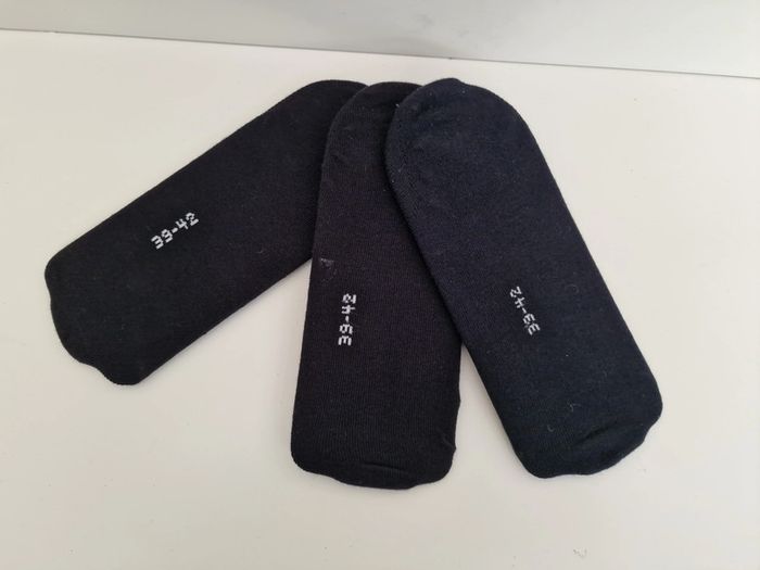 Lot 3 Paires Socquette Noir Femme - photo numéro 2