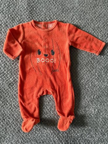 Pyjamas une pièce Halloween citrouille (3mois)