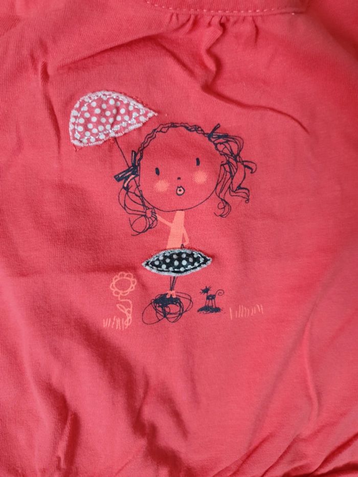 Lot 3 t-shirts bébé fille 6 mois peu porté - photo numéro 11