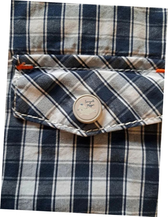 Salopette Sergent Major 6 mois à carreaux - photo numéro 5