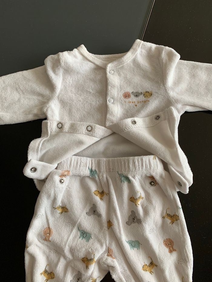 Ensemble mixte 2 pièces « I love jungle » 1 mois