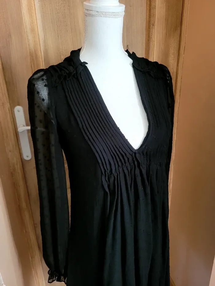 Très élégante robe femme noir  taille XS zara - photo numéro 4