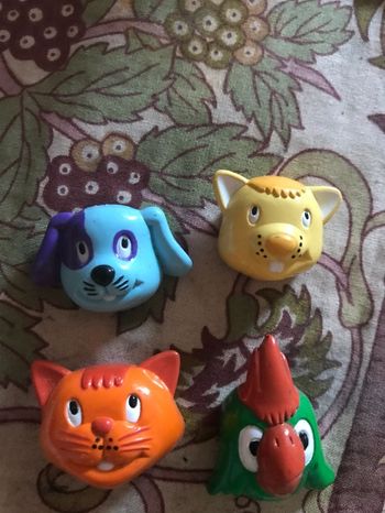 lot 4 mini jouets animaux * prix 0.50 cts * kiki60230