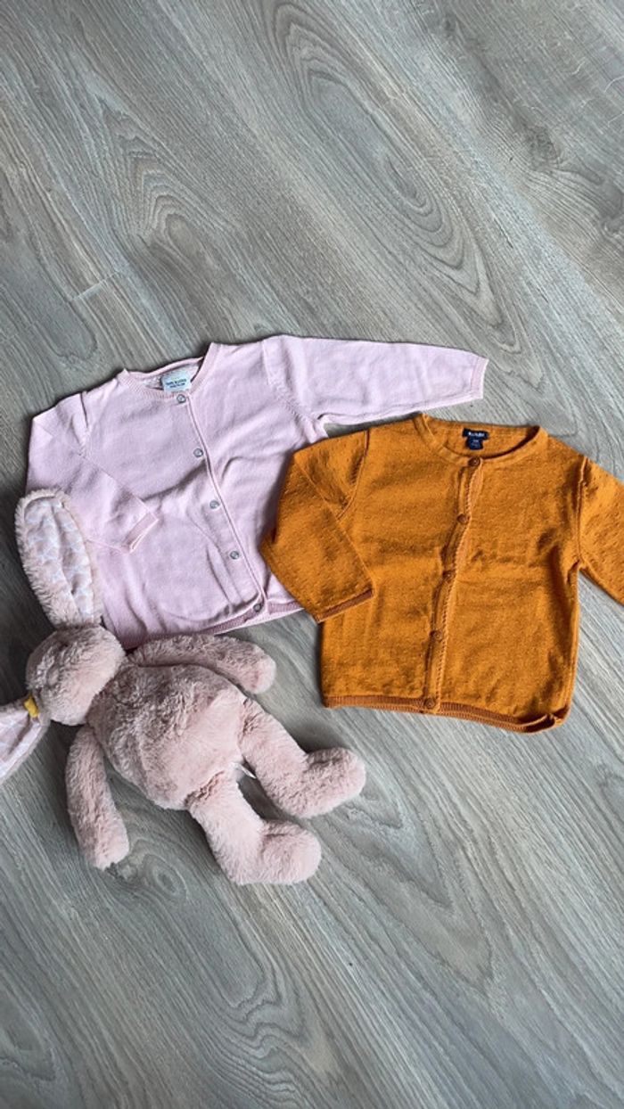 Lot gilets 12 mois TAO kiabi - photo numéro 1