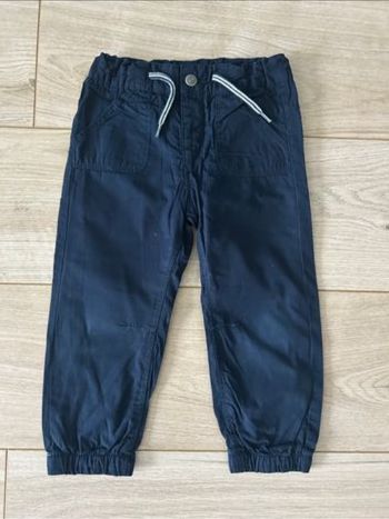 Pantalon léger garçon bleu marine mi saison