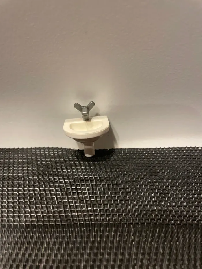 Playmobil lavabo blanc et robinet salle de bain maison pièces détachées