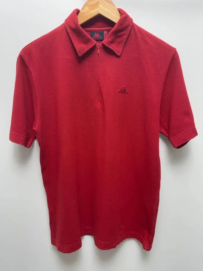 Polo Kappa quarter zip red Mens S