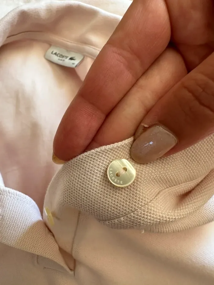 Robe polo Lacoste rose taille 38 - photo numéro 5