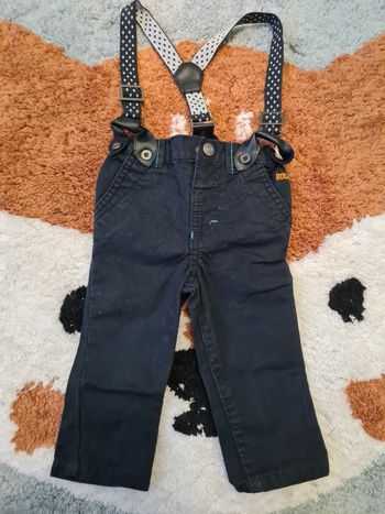 Pantalon à bretelles - 6mois