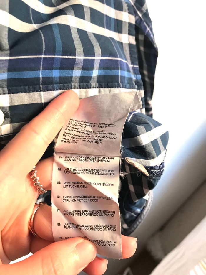 Chemise à carreaux bleu et noir homme Napapijri taille M - photo numéro 10