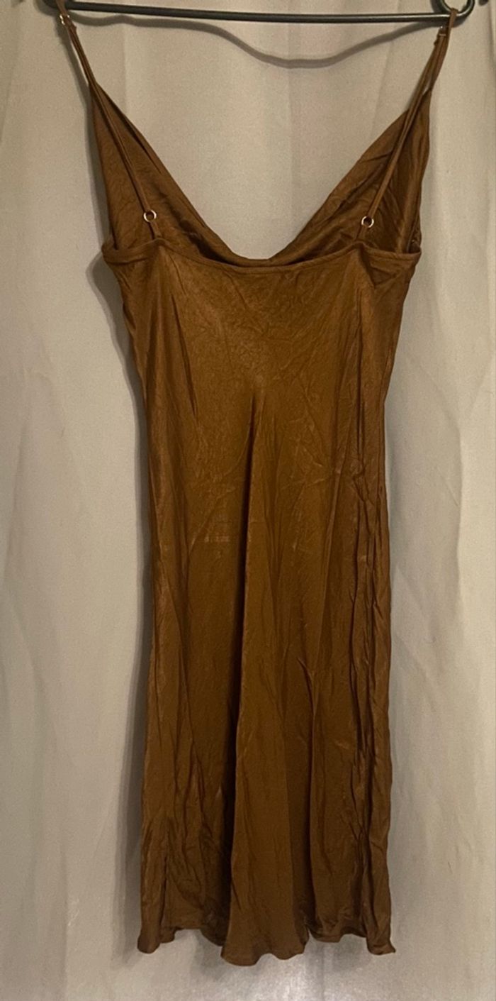 Robe satinée »Jennyfer »marron - photo numéro 2