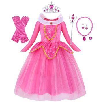 Déguisement robe princesse rose et ces accessoires Taille 3-6ans