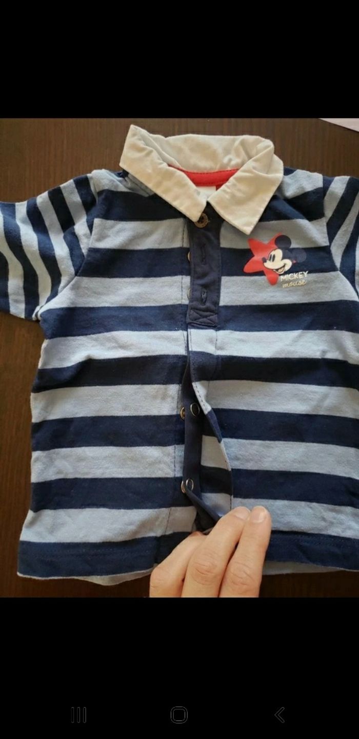 Ensemble salopette + polo Mickey Disney Orchestra 9 mois - photo numéro 4