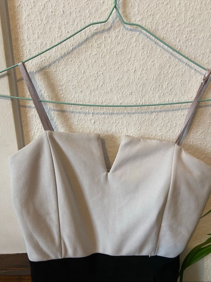 Combinaison pantalon noir/blanche - photo numéro 2
