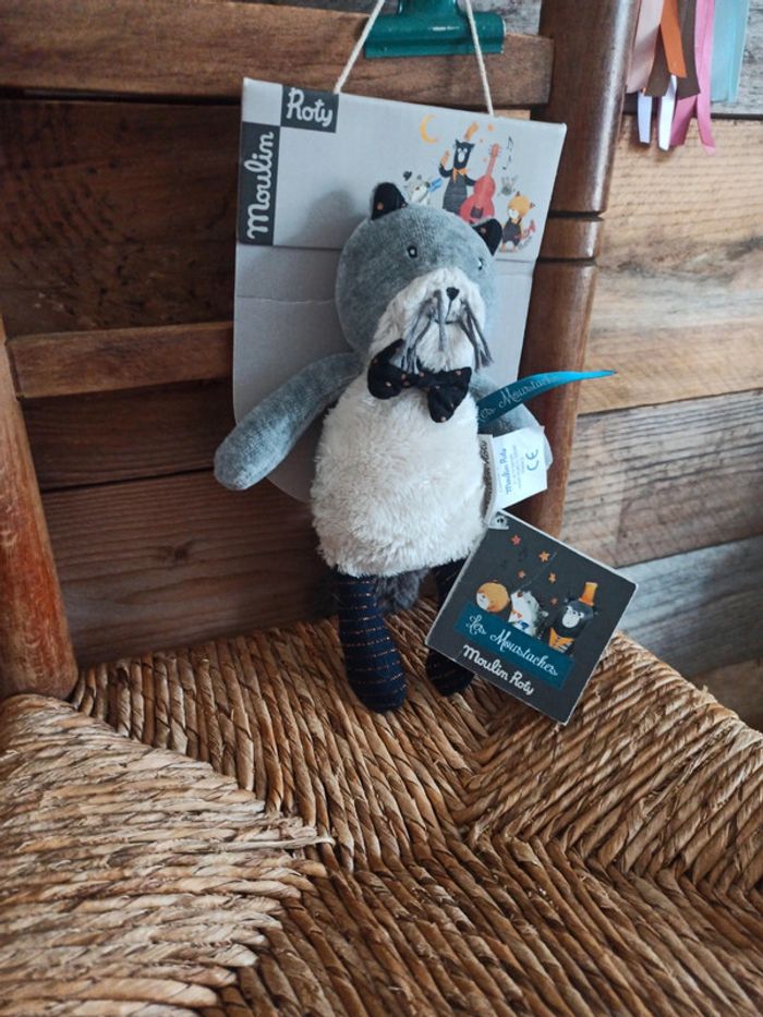 Peluche chat Fernand moulin roty neuf - photo numéro 3