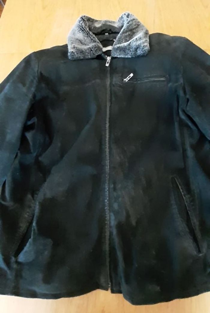 Veste homme croûte de cuir
