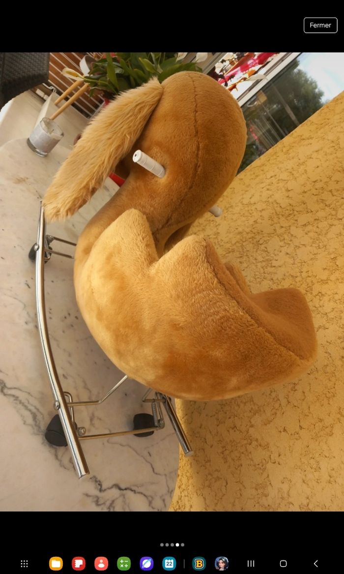 Chien à bascule peluches - photo numéro 4