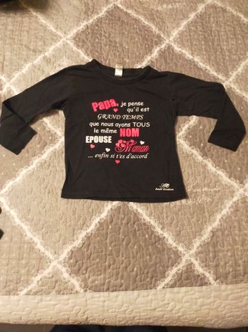 Tee shirt manches longues fille