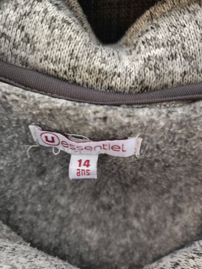 Gilet zippé gris chiné - photo numéro 6