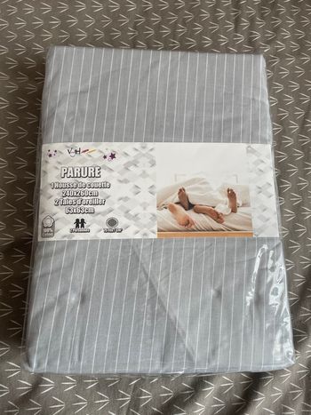 Housse de couette 2 personnes coton 