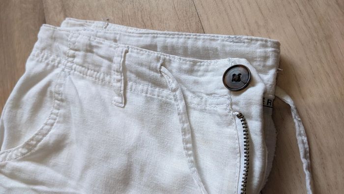 Pantalon en Toile Blanc 40 - photo numéro 9