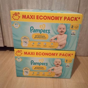 Lot Pampers premium protection taille 2 (234 couches)