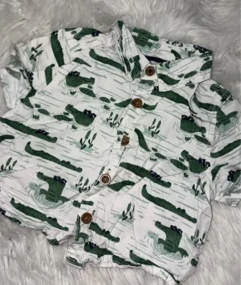 Chemise bébé crocodiles 3 mois 💚