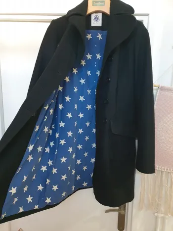 Manteau Caban Laine Petit Bateau Taille 14 ans