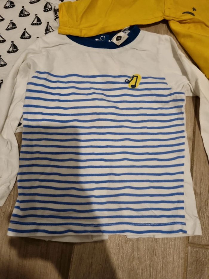 Lot de 3 t-shirts manches longues 9 mois - photo numéro 3