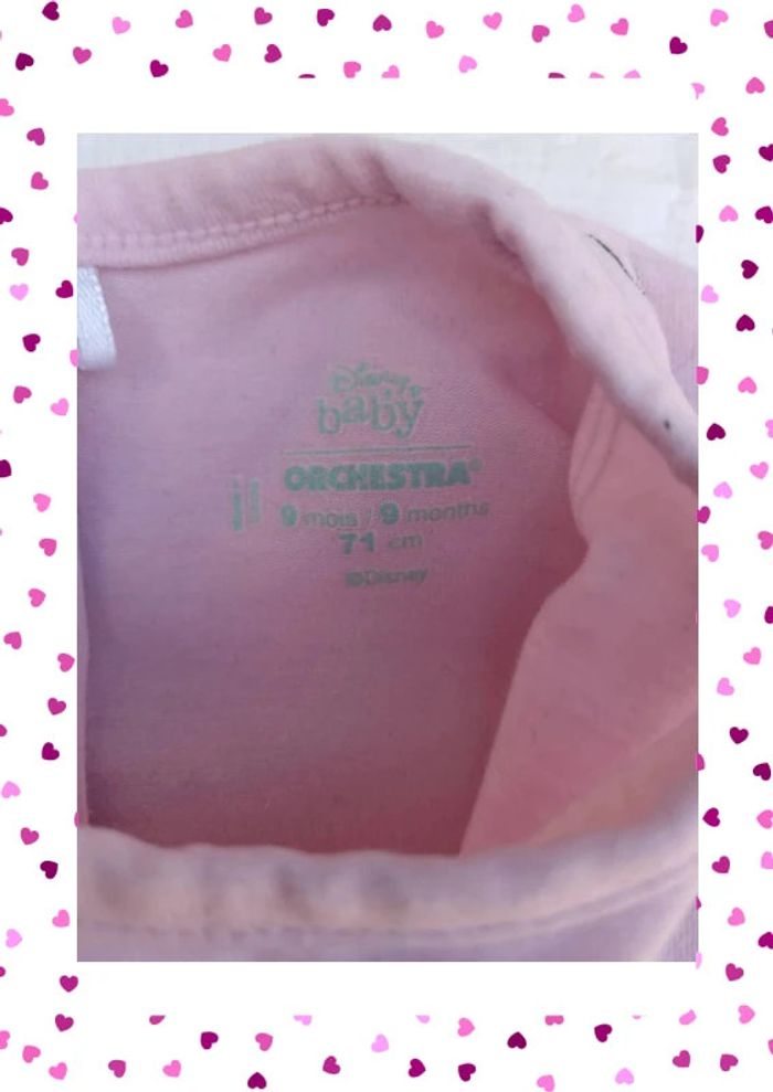 Tee shirt 9 mois Disney baby - photo numéro 2