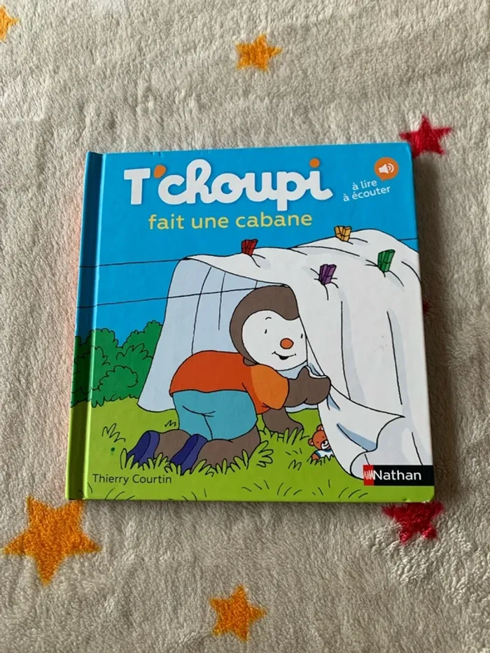 T’choupi fait une cabane à lire à écouter Très bon état