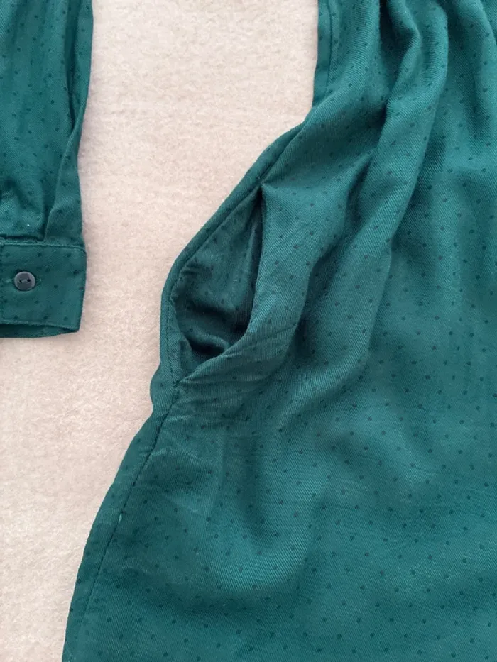 Robe vert foncé à poids noir Kiabi taille 34 en très bon état - photo numéro 8