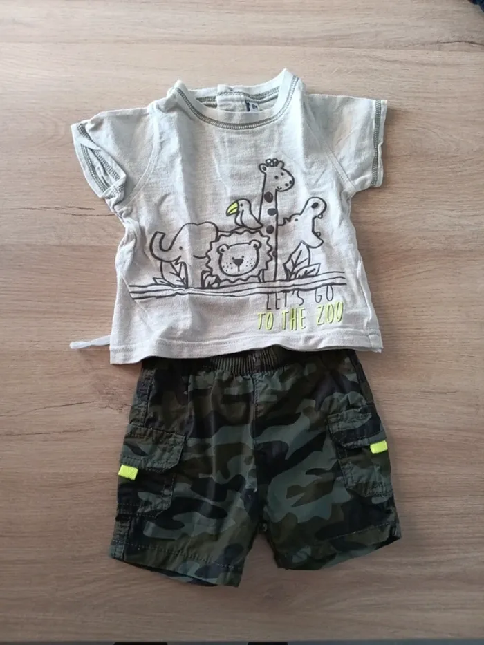 Ensemble short Tee-shirt 6 mois garçon