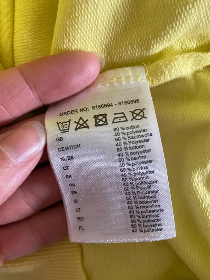 Sweat zippé jaune Colours of the World Taille S - photo numéro 4