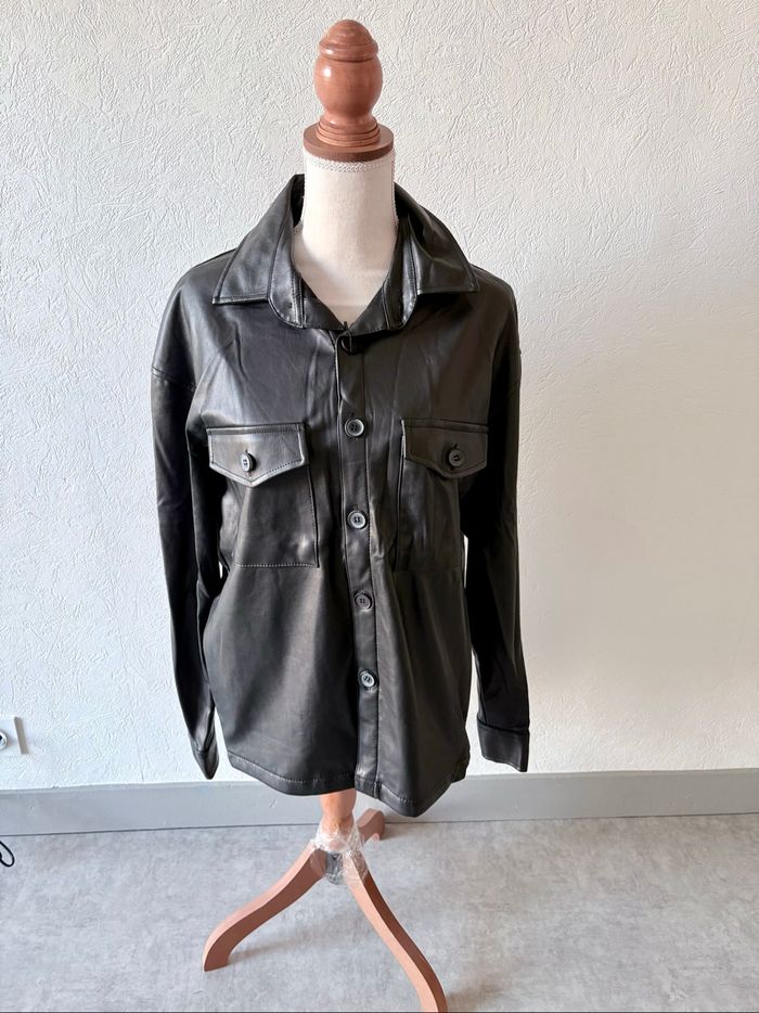 Veste femme similicuir - Taille L - Neuf avec étiquette - Rive Droite - photo numéro 3