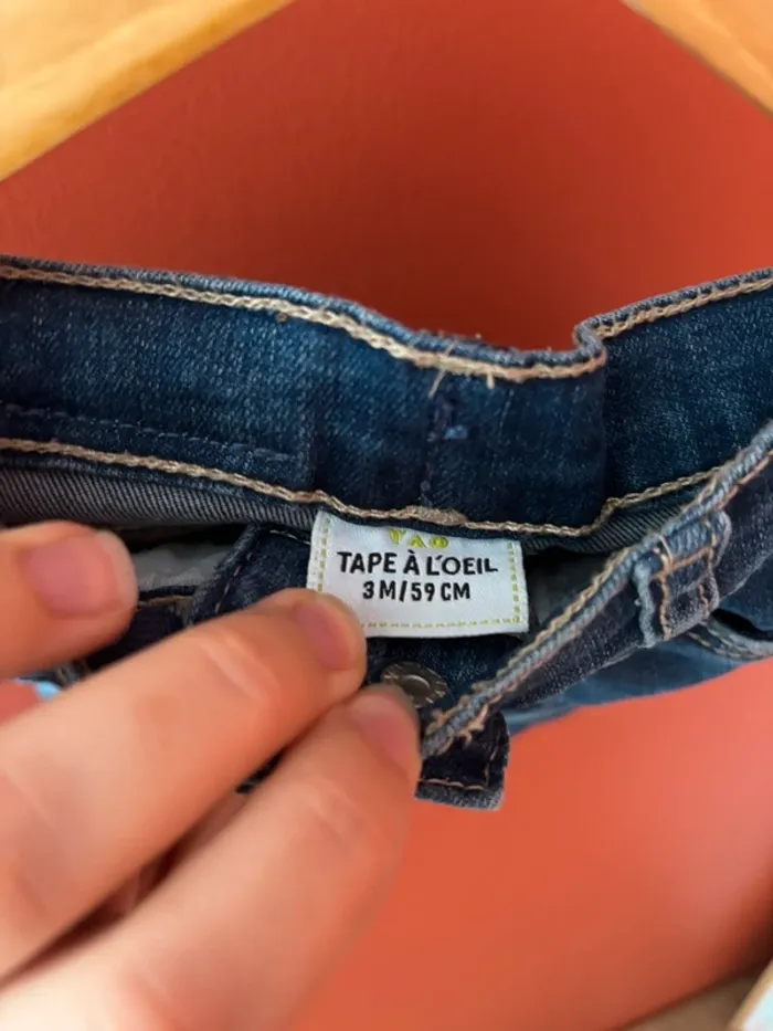 Short en jean tape à l’œil taille 3 mois - photo numéro 6