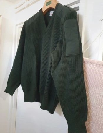 Pull épais laine style militaire officier Saint James Taille S