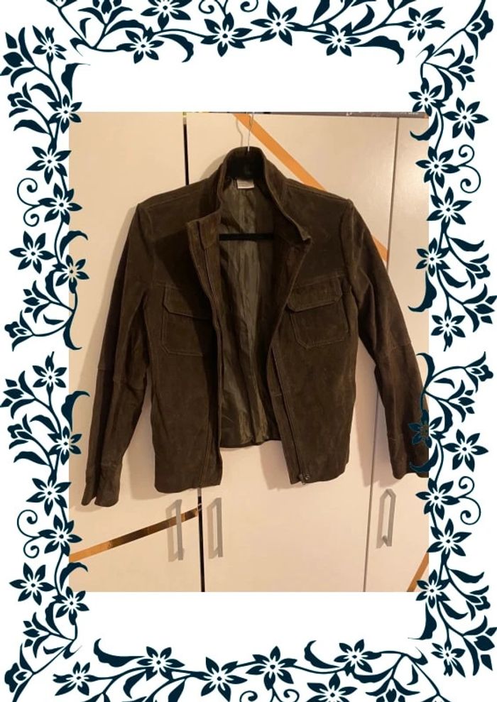 Veste en cuir taille 38-40 la redoute