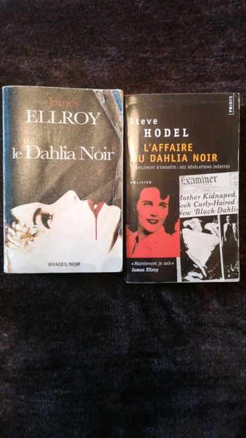 Lot de 2 livres : Le Dahlia Noir + l'affaire du Dahlia noir
