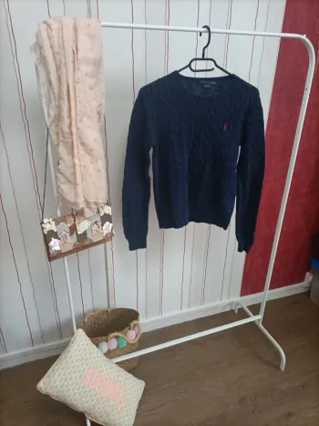 Joli pull femme torsade Ralph Lauren M