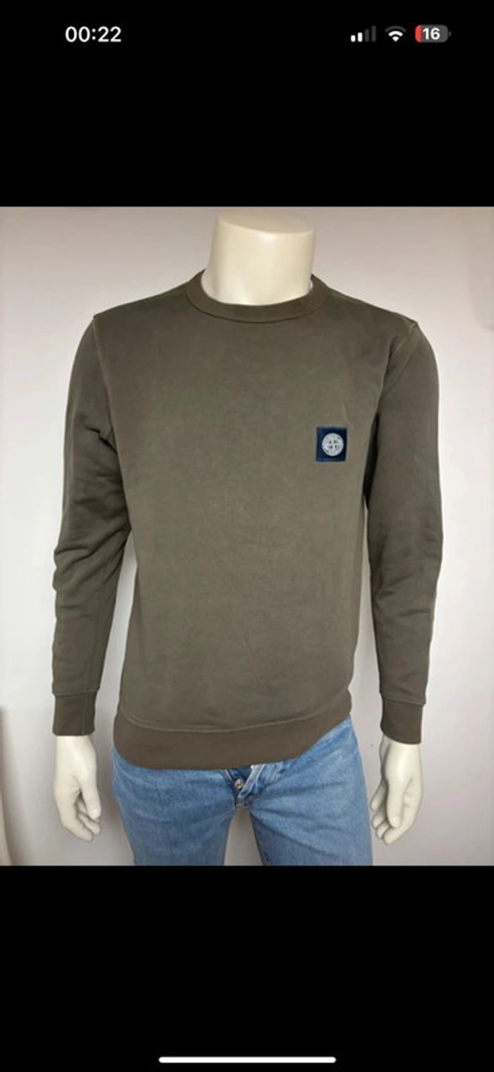 Sweat Stone Island kaki – Taille M – Comme neuf - photo numéro 11